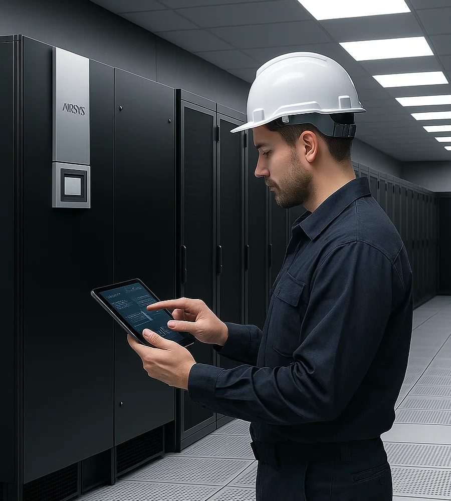 ar condicionado de precisão inteligente e sustentável para infraestrutura crítica