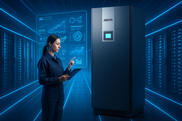 Data center de pequeno porte climatizado com solução Airsys de Ar de Precisão