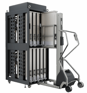 Unidade de bomba e controle do sistema de liquid cooling.