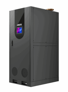 Instalação de CDU em sala de servidores de data center.