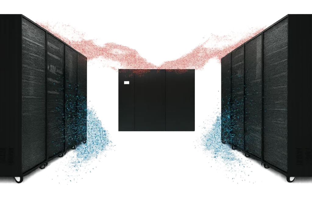 Sistema AIRSYS de ar de precisão para data center de alto desempenho.