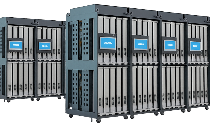 Sistema de resfriamento líquido LiquidRack com design modular e duas camadas