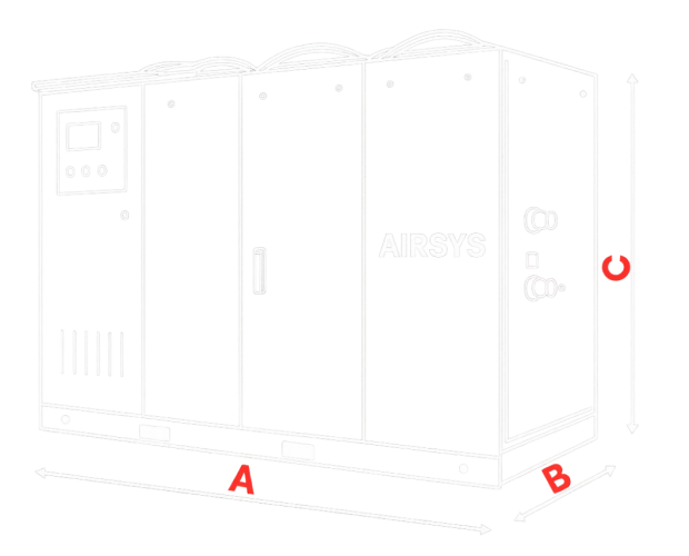 Chiller médico Airsys garantindo resfriamento estável para equipamentos hospitalares sensíveis